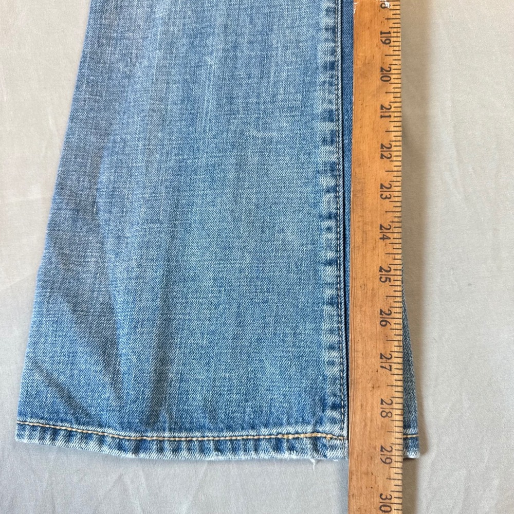 American Eagle Womens Blue Low Rise Flare Leg Denim Jeans Size 4 Regular - Picture 6 of 13